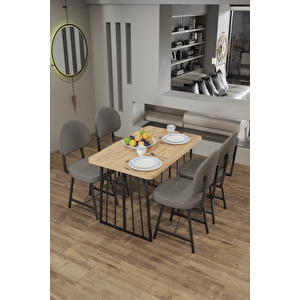 Star Yemek Masası 4 Stil Sandalyeli Takım 1265