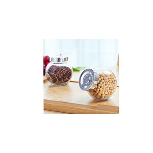 Baharat Kavanozu Cam  Saklama Kabı