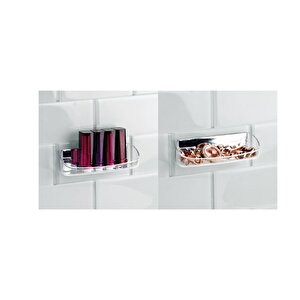 Gözlük Ve Kozmetik Rafı Kendinden Yapışkanlı 2 Adet 15x5x5cm