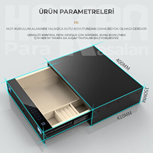 Dolap İçi̇ Parmak İzli̇ Şi̇freli̇ Çekmece - 40