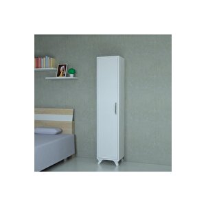 Çok Amaçlı Beyaz Banyo Boy Dolabı