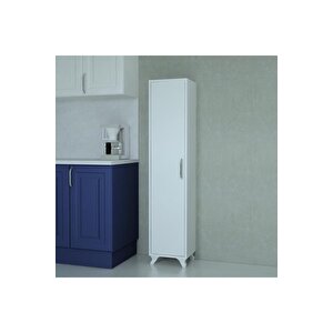 Çok Amaçlı Beyaz Banyo Boy Dolabı