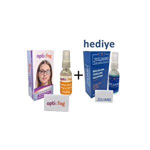 Gözlük Buğu-buhar Önleyici Antifog Set 30 Ml + Gözlük Dezenfektan Temizleme Seti