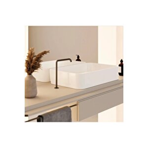 Turkuaz Cerastyle Hera Tezgah Üstü Çanak Lavabo B.deliksiz 60x38