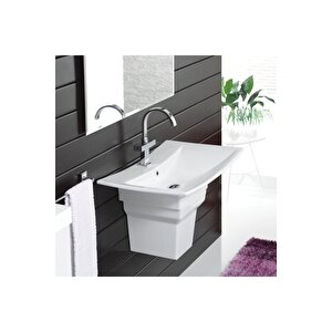 Cerastyle Bella 70 Cm Lavabo Ve Yarım Ayak Set