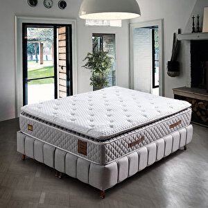 Kuartz Pedli Ortopedik Yaylı Yatak 160x200 cm