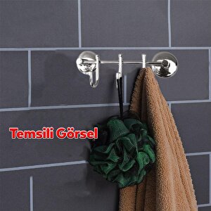 Banyo Lavabo Askı Vidalı Askılık 3'lü Metal Sağlam Aparat Krom Askılık Elbise Havlu Asma