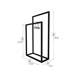 Bofigo Metal Havluluk Banyo Düzenleyici Dekoratif Havluluk