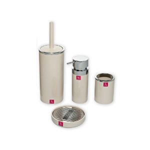Lenox, Bej Banyo Seti, 4’lü Krom Kaplama Set