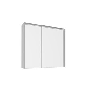 Meta 91 Cm Ayna Kapaklı Ü. Dolap Light Grey Kb300004