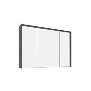 Meta 121 Cm Ayna Kapaklı Ü. Dolap Füme Kb300006 Beyaz