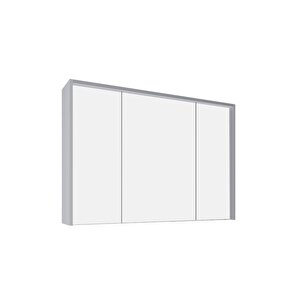 Meta 121 Cm Ayna Kapaklı Ü. Dolap Light Grey Kb300007 Beyaz