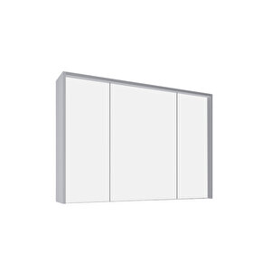 Meta 121 Cm Ayna Kapaklı Ü. Dolap Light Grey Kb300007 Beyaz