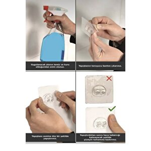 Paslanma Yapmaz Yapışkanlı Banyo Düzenleyici