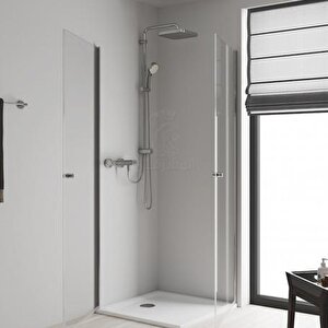 Tempesta System 250 Kare Duvara Monte Duş Sistemi, Yön Değiştiricili, Krom-beyaz 26694000
