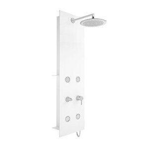 Vitra Origin Duş Sistemi A45804 Masajlı - Beyaz Cam - Krom