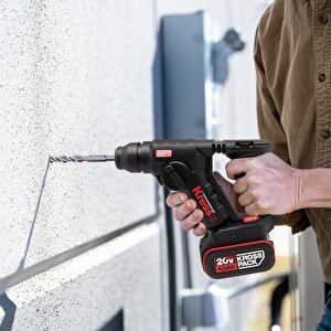 Kress Kuc50.2 20volt/4.0ah. Li-ion Çift Akülü Kömürsüz 1.7j Profesyonel Sds-plus Pnömatik Şarjlı Matkap + 10mm Mandren