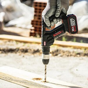 Kress Kuc50.2 20volt/4.0ah. Li-ion Çift Akülü Kömürsüz 1.7j Profesyonel Sds-plus Pnömatik Şarjlı Matkap + 10mm Mandren