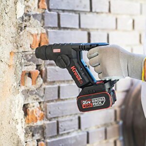 Kress Kuc50.2 20volt/4.0ah. Li-ion Çift Akülü Kömürsüz 1.7j Profesyonel Sds-plus Pnömatik Şarjlı Matkap + 10mm Mandren