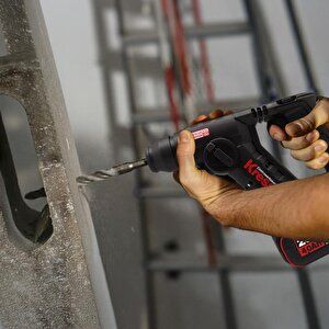Kress Kuc50.2 20volt/4.0ah. Li-ion Çift Akülü Kömürsüz 1.7j Profesyonel Sds-plus Pnömatik Şarjlı Matkap + 10mm Mandren