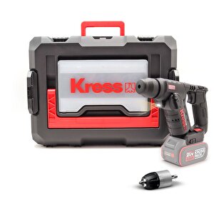 Kress Kuc50.91 20volt Kömürsüz 1.7j Profesyonel Sds-plus Pnömatik Şarjlı Matkap + 10mm Mandren (akü Dahil Değildir)