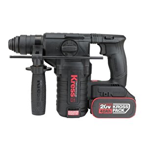 Kress Kuc61.2 20volt 4.0ah. 2.2j Li-ion Çift Akülü Şarjlı Kömürsüz Profesyonel Sds-plus Pnömatik Kırıcı/delici