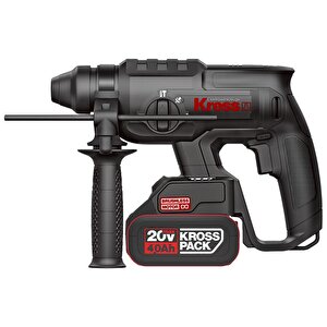 Kress Kuc60.2 20volt 4.0ah. 2.0j Li-ion Çift Akülü Şarjlı Kömürsüz Profesyonel Sds-plus Pnömatik Kırıcı/delici