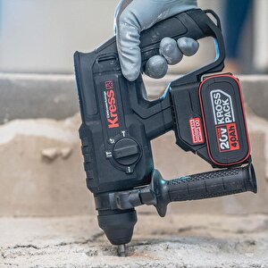 Kress Kuc60.2 20volt 4.0ah. 2.0j Li-ion Çift Akülü Şarjlı Kömürsüz Profesyonel Sds-plus Pnömatik Kırıcı/delici
