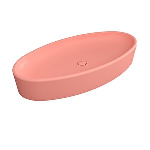 Vessel Elips Çanak Lavabo 85 Cm Mat Somon 1014-032-0125