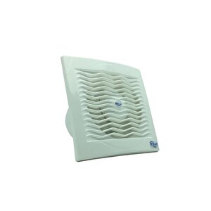 Blue Plast Kar Beyazı 148x220x220mm 150mm Tuvalet-banyo Aspiratörü Zikzaklı Tasarım