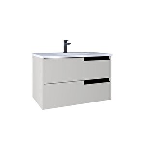 Eylül 80 Cm Lavabo Dolabı Vanilla Grey Kb100045