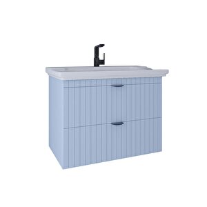 Kobos Noble 80 Cm Lavabo Dolabı Light Blue Kb710048