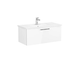 Vitra Root Flat Lavabo Dolabı 100cm 1 Çekmeceli Parlak Beyaz 68238 Beyaz