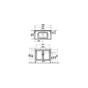 Vitra Valarte Kapaklı Etajerli Lavabo Dolabı 100 Cm Mat Gri 62166