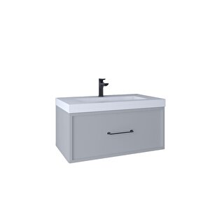 Frame 80 Cm Lavabo Dolabı Light Grey Kb710019