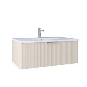 New Bella 80 Cm Lavabo Dolabı Vanilya Kb710024