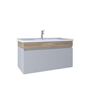 Harmony 100 Cm Lavabo Dolabı Light Grey Kb710017