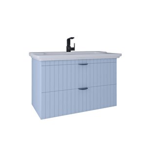 Noble 100 Cm Lavabo Dolabı Light Blue Kb710053