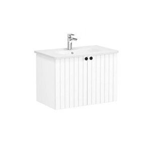 Vitra Root Groove Kapaklı Lavabo Dolabı 80 Cm Mat Beyaz 69289 Beyaz