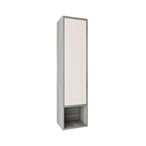 Elegant Boy Dolabı Grey Oak + Vanilya L-r Kb710095 Beyaz