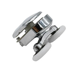 1 Adet Üst Duşakabin Tekerleği Üst Cam Rulman Krom Teker 23 Mm