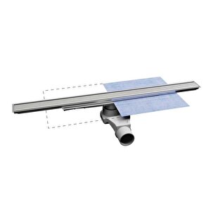 Evimetal Zetline Duş Kanalı 60 Cm Satine - Z1h24l60s1