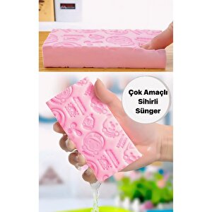 3b Trend Çok Amaçlı Daha Fazla Köpük Üretebilen Sihirli Yumuşak Sünger Peeling Banyo Süngeri