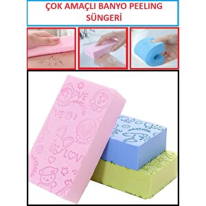 Sihirli Sünger Banyo Peeling Ölü Deri Temizleme Süngeri Duş Bakım Yumuşak Lif Çok Amaçlı Sünger