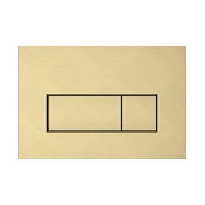 Vitra Root Square Kumanda Paneli Fırçalı Altın 740-2325 Beyaz