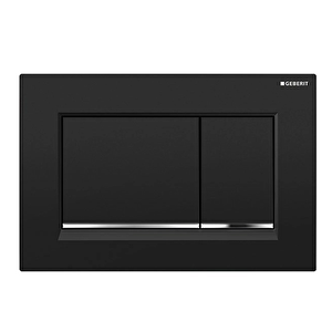 Geberit Sigma30 115.883.km.1 Kumanda Kapağı - Çift Basmalı,siyah / Parlak / Siyah