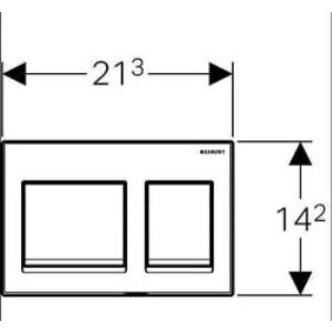 Geberit Alpha35 115.045.46.5 Kumanda Kapağı - Mat Krom