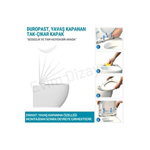 Alpha Asma Klozet + Yavaş Kapanan Kapak -i̇kili Set
