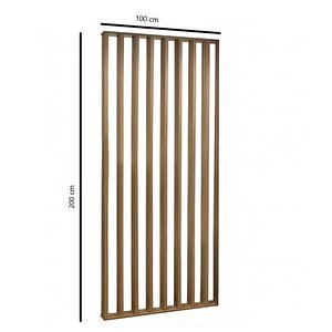 Ahşap Çıtalı Paravan Oda Ayırıcı Seperatör Duvar 100x200 Cm