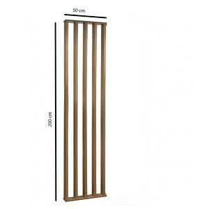 Ahşap Çıtalı Paravan Oda Ayırıcı Seperatör Duvar 50x200 Cm